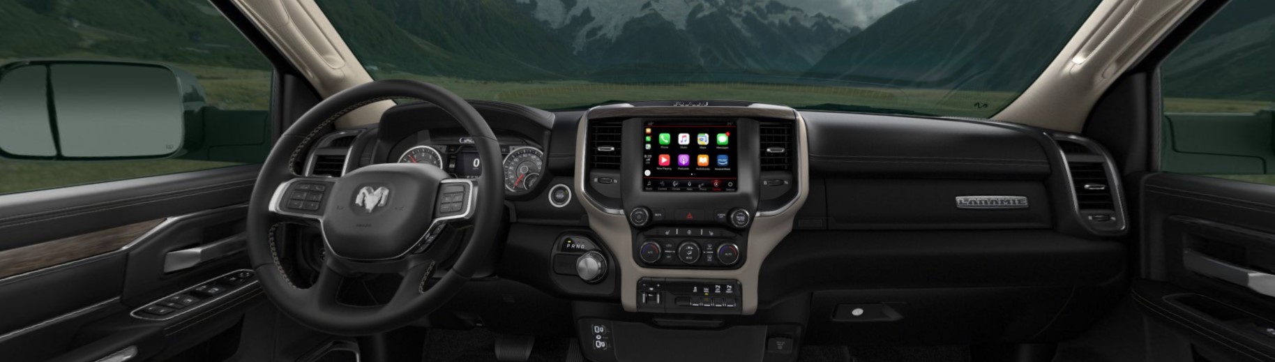 2020 Ram 3500 Laramie Front View Interior Dash Picture